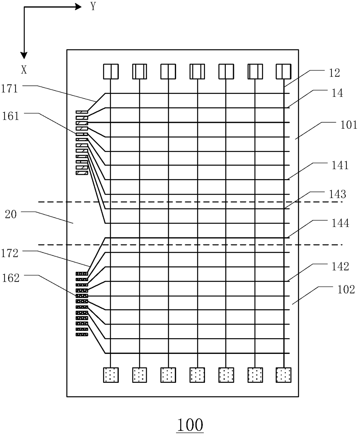 Foldable display panel and foldable display device