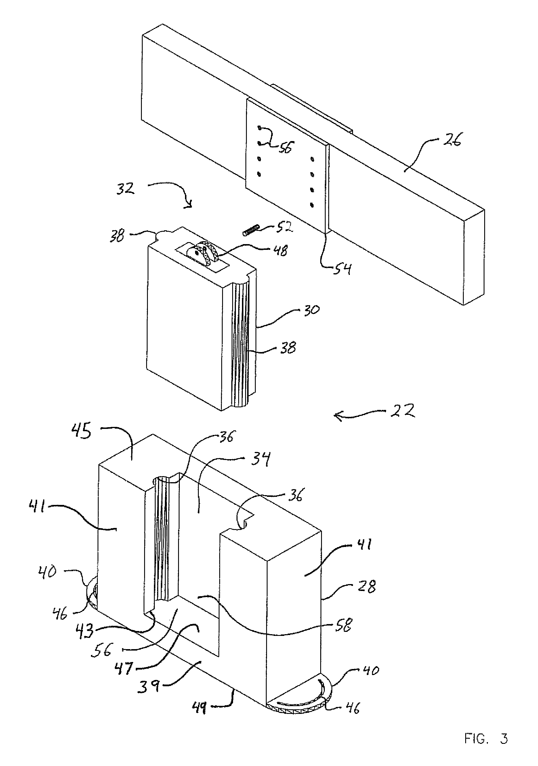 Adjustable pier