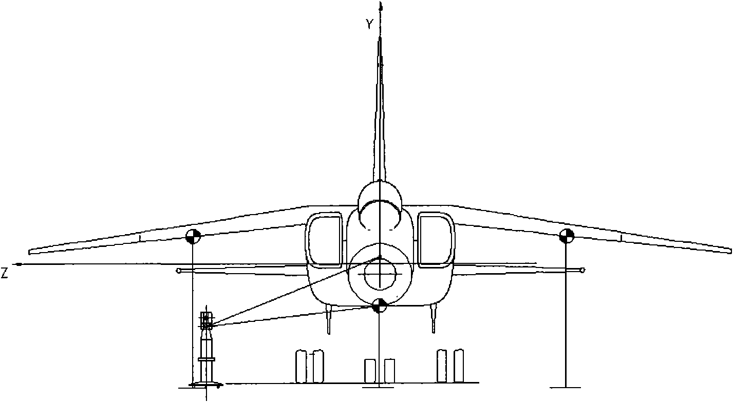 Digitized radar boresight method applied to plane general assembly