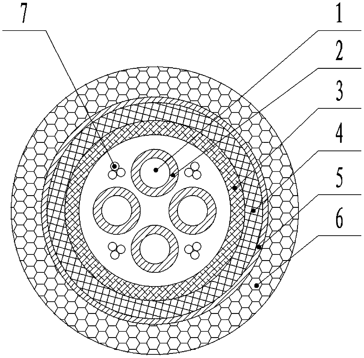 Stretching-resistant high-temperature-resistant aerospace cable and preparation method thereof