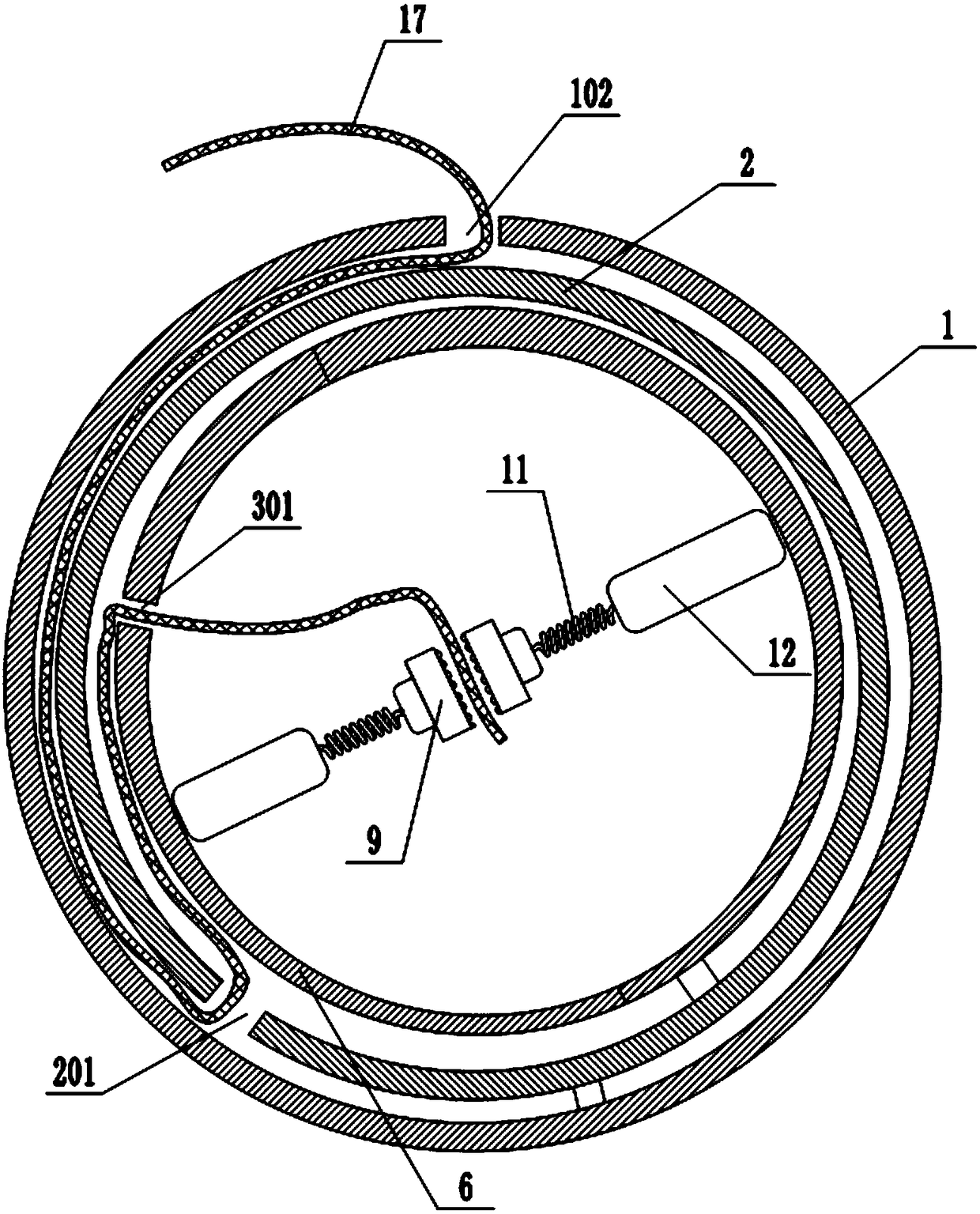 Winding drum device