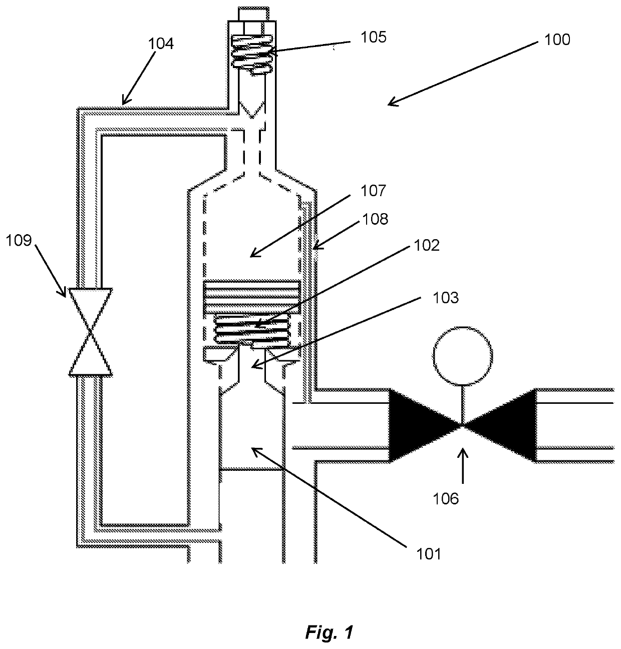 Depressurisation valve