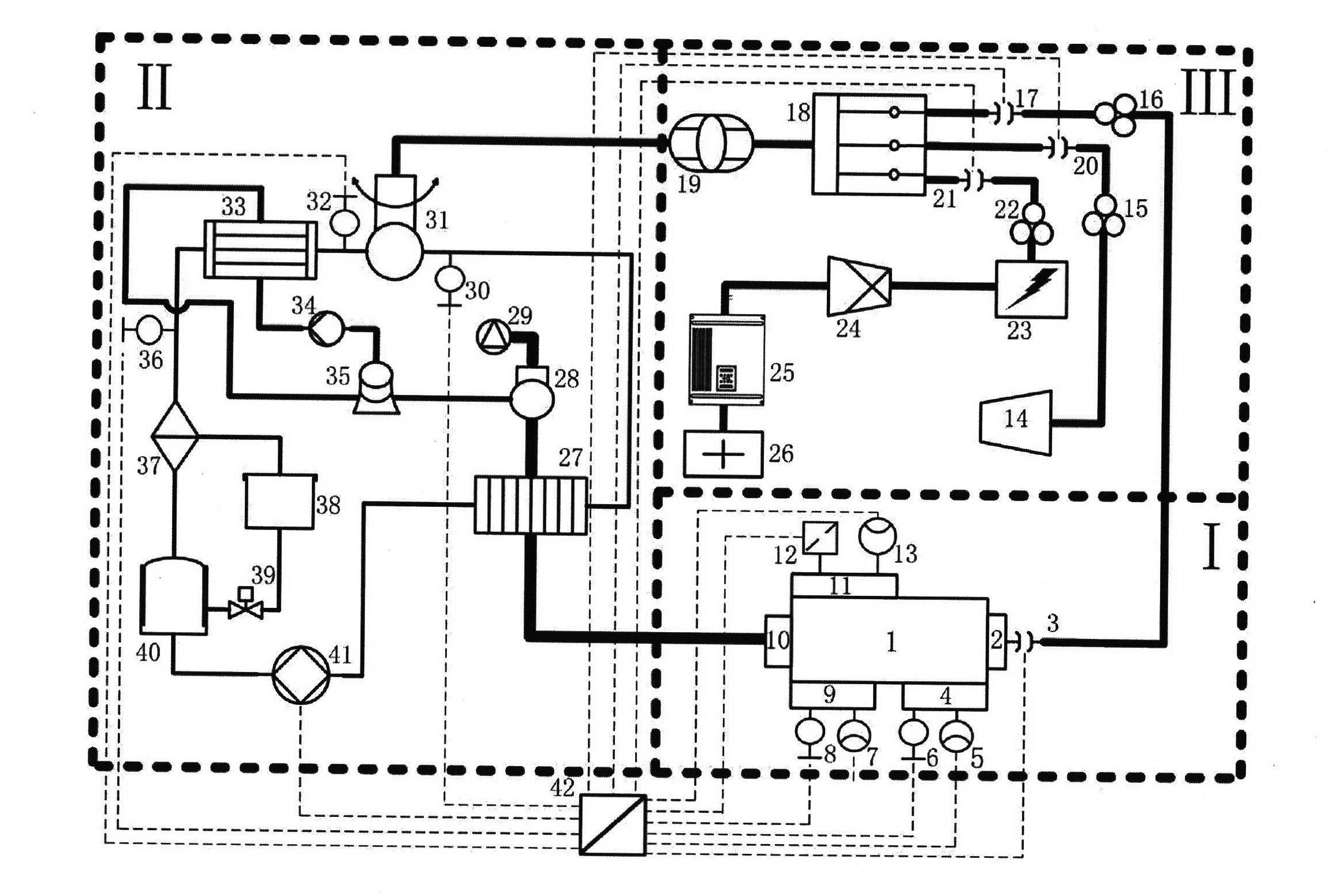 Energy-saving technology utilizing device of integrated type natural gas compressor