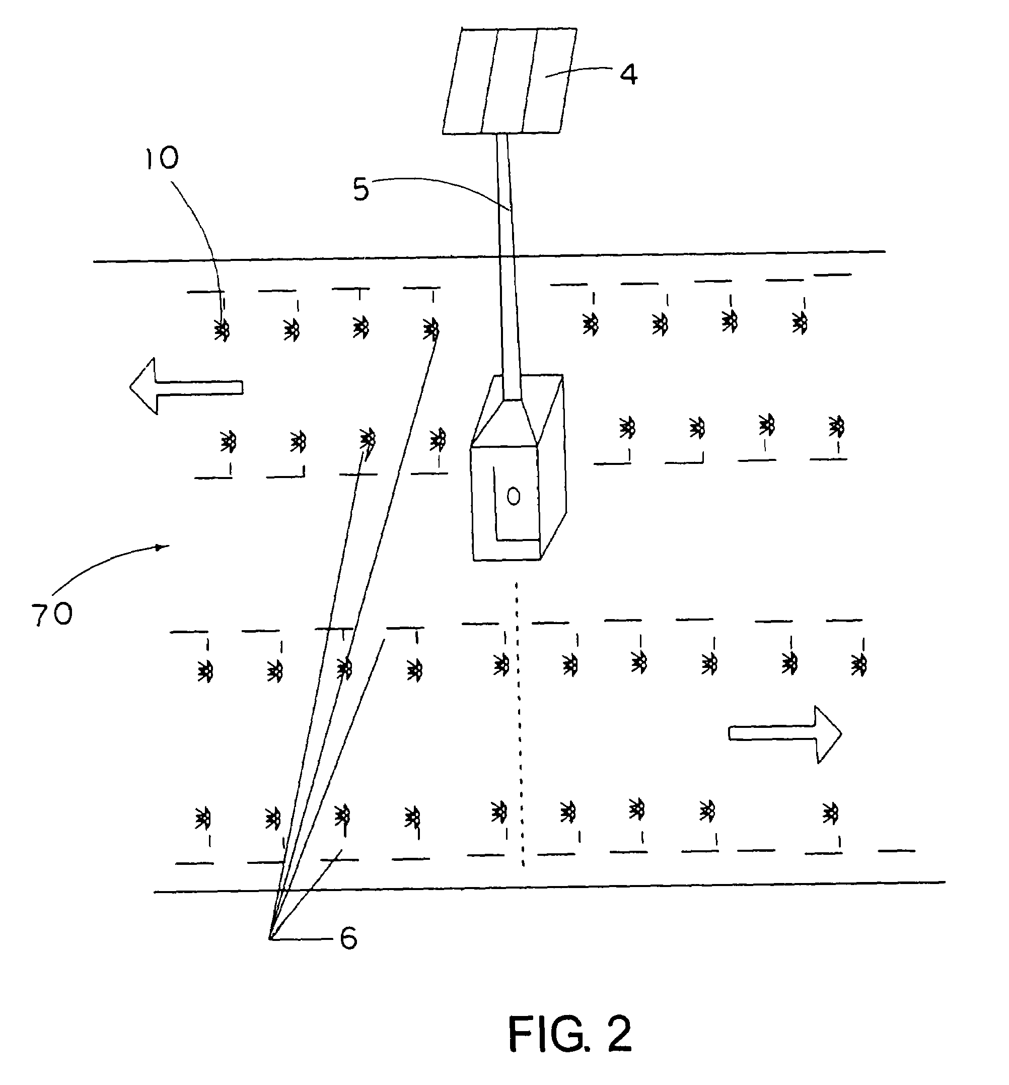 Solar energy lane marking system