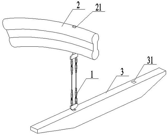 Reinforced concrete through arch bridge suspender direct replacement structure and replacement method thereof