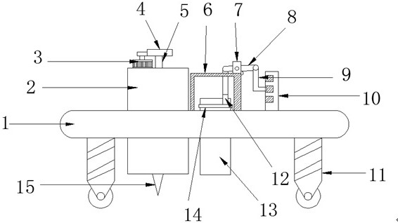 Novel tree planting device for garden planting