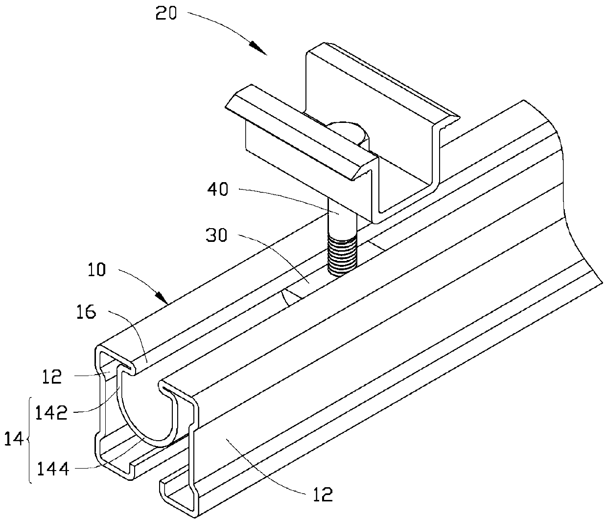 Locking and fixing device