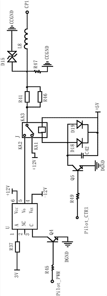 Power supply control circuit, electromobile charging guide circuit and charging pile