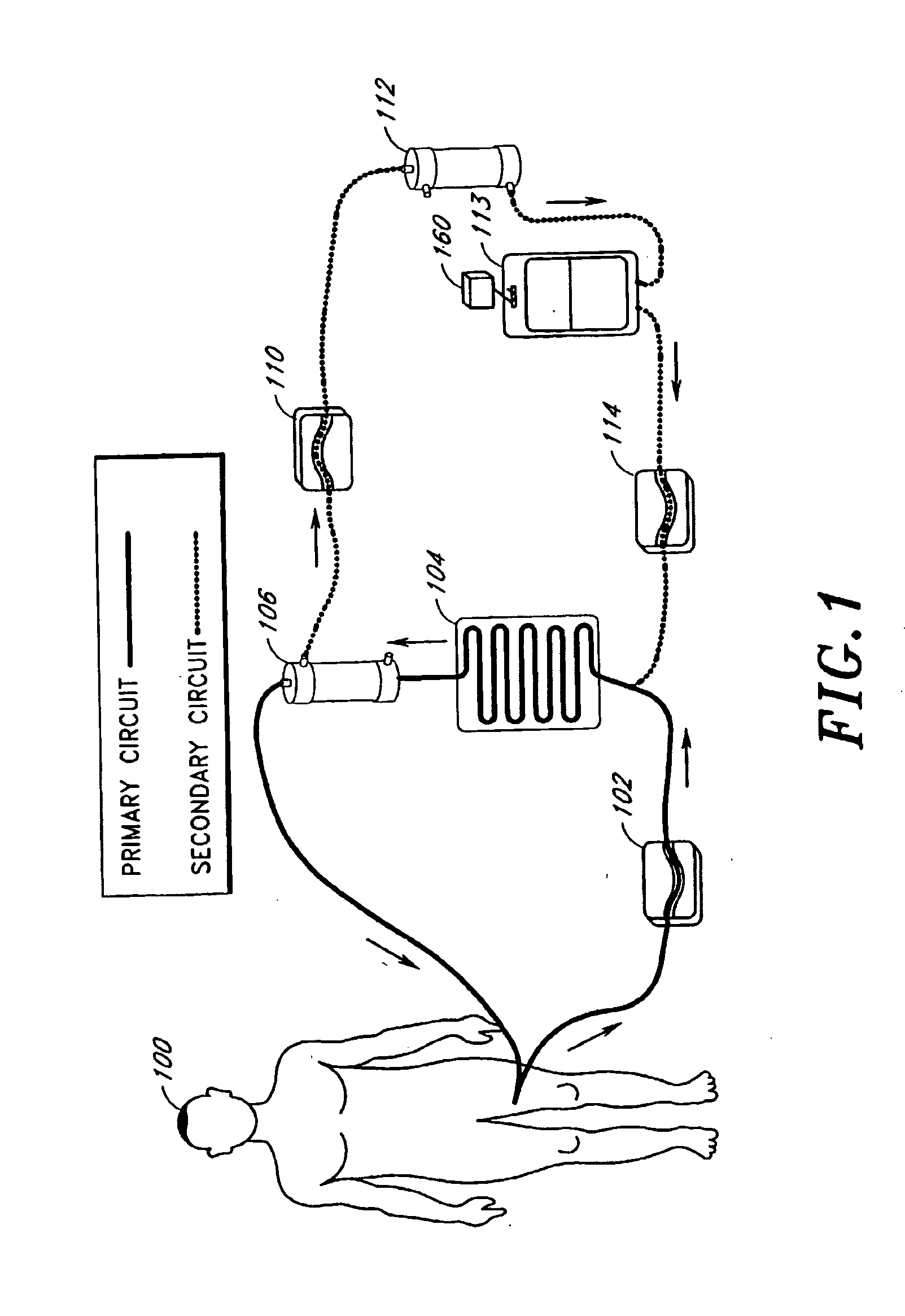 Device and method for reducing inflammatory mediators in blood