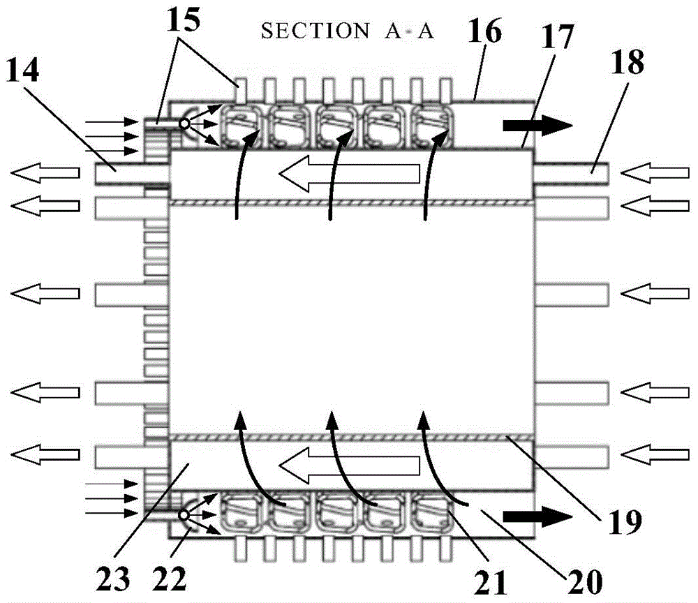 A rotary detonation combustor