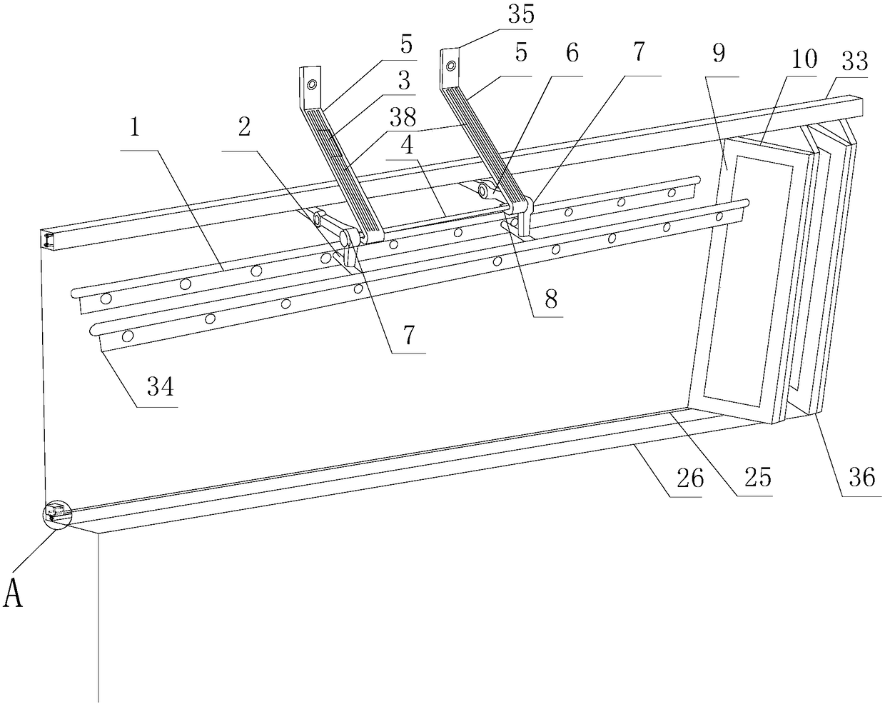 Automatic rainproof and snowproof laundry rack