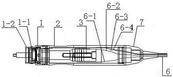 Ultrasonic transducer separable slip-ring type cable