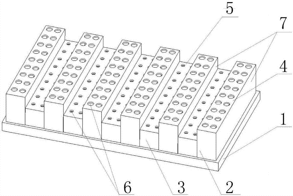 Performance testing method for wideband perforated plate