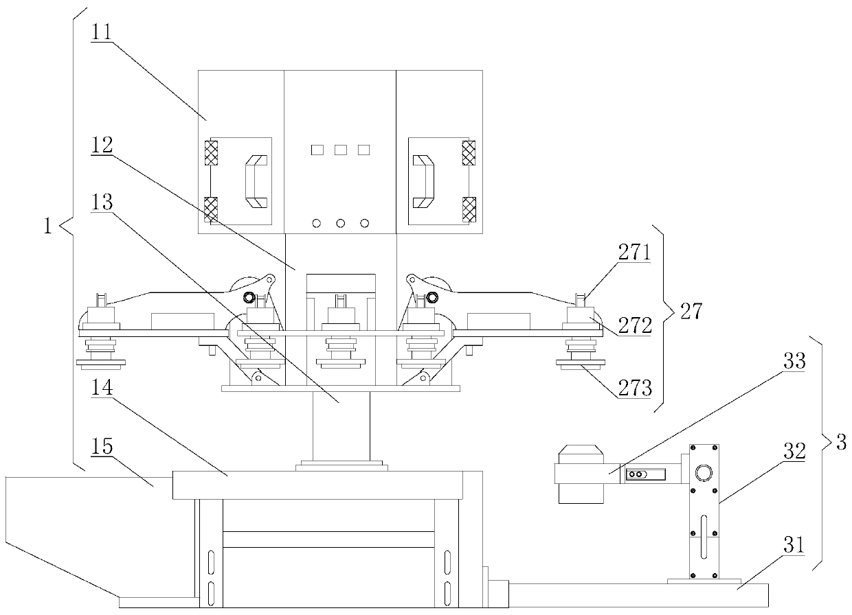 Automatic glue brushing device for plastic bottleneck