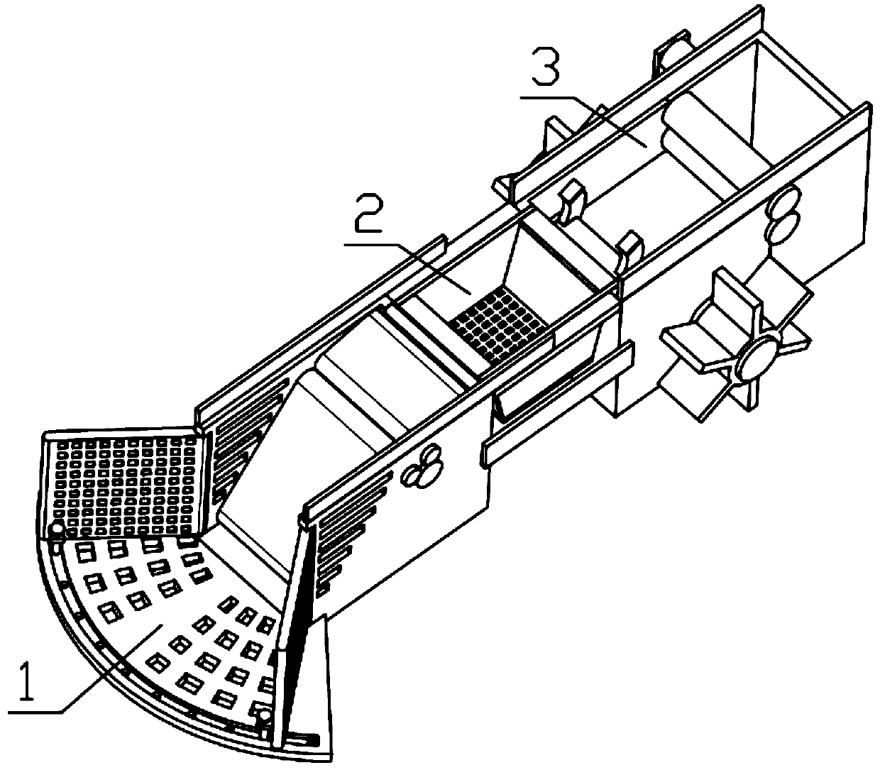 Hydraulic engineering channel cleaning device