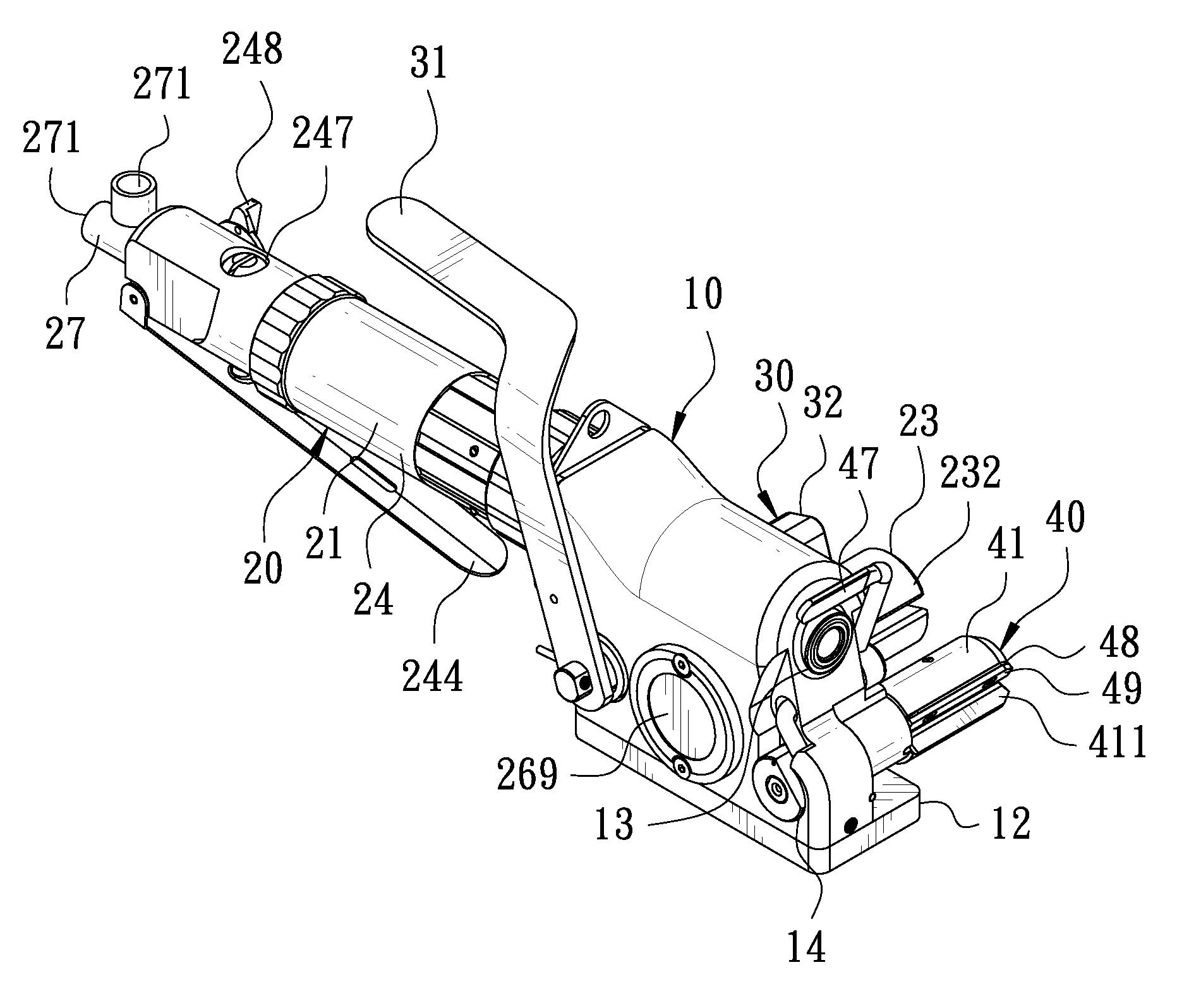 Fiber strap packing machine