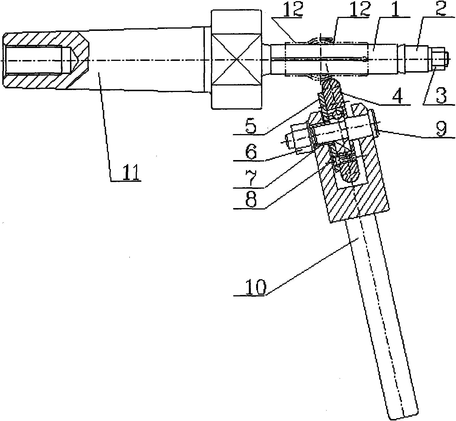 Universal closing-up device for spherical surface of spinning conduit