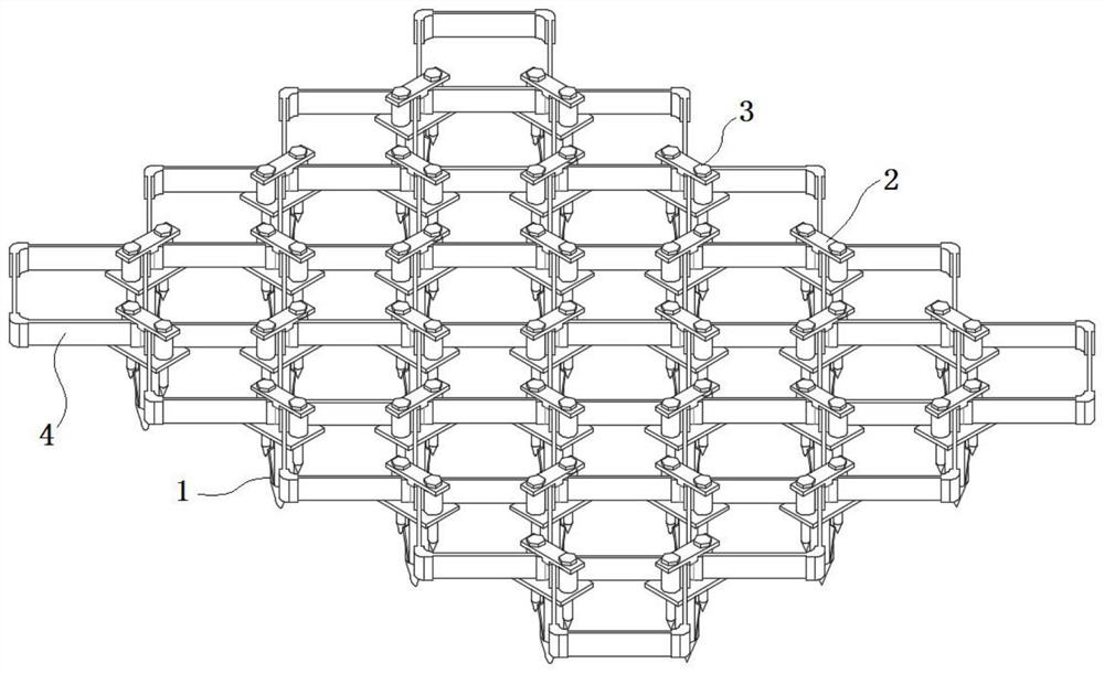 A kind of civil cell used for mine slope fixation