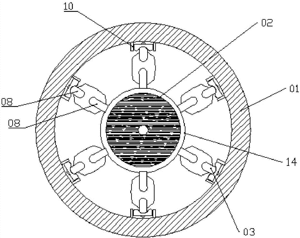 Quick brake internal expanding brake structure