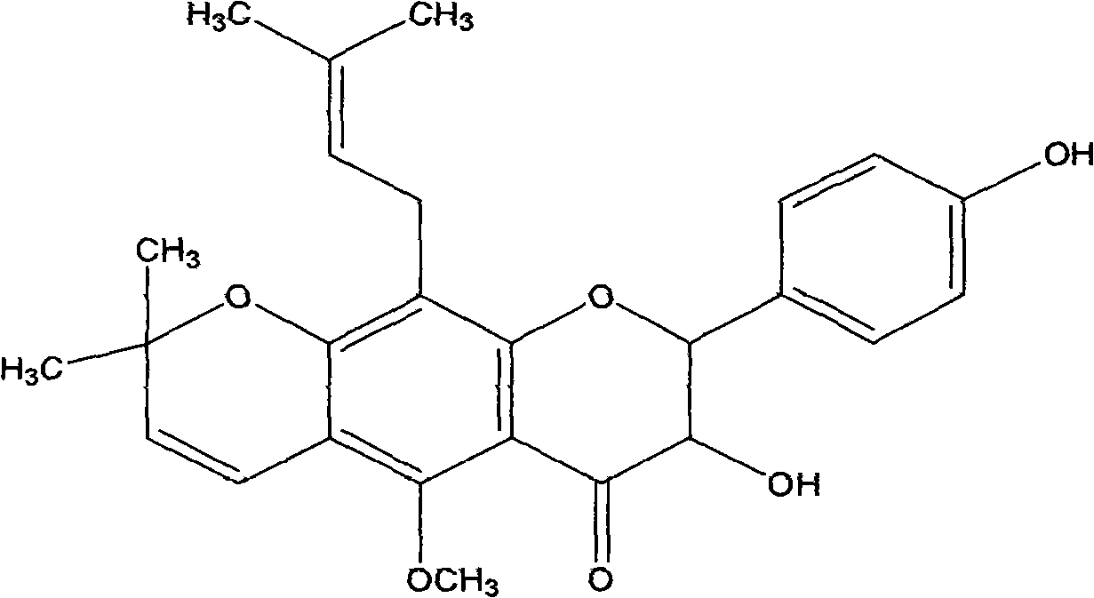 Eriosema chinense flavonoid extract and extracting method and application thereof