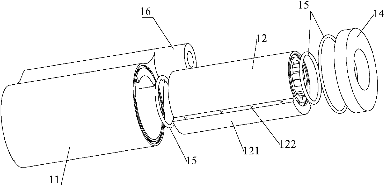 Damper, hinge and cabinet freezer