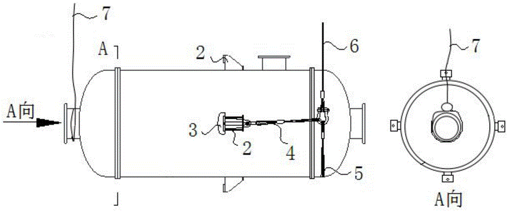 Method for rapidly hoisting suspended type vertical vessel