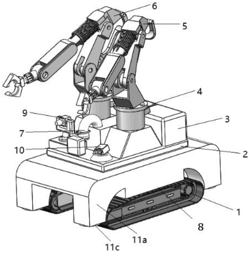 A kind of fire-fighting robot and reaction force control method