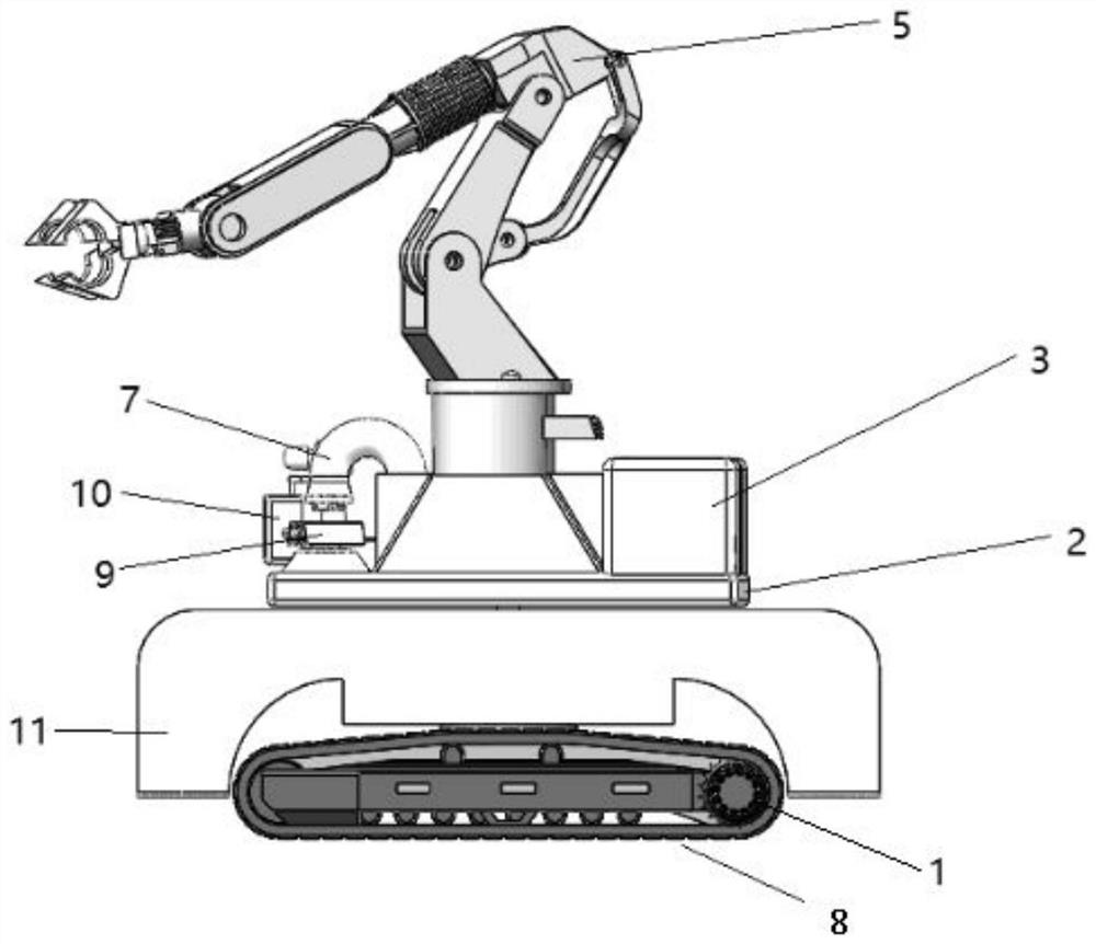 A kind of fire-fighting robot and reaction force control method