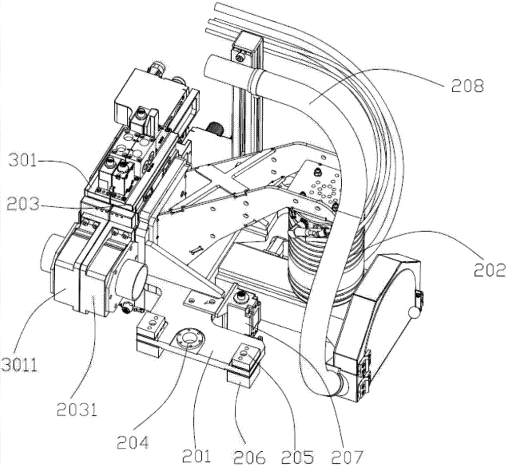 Grinding head replacing system and robot grinding system