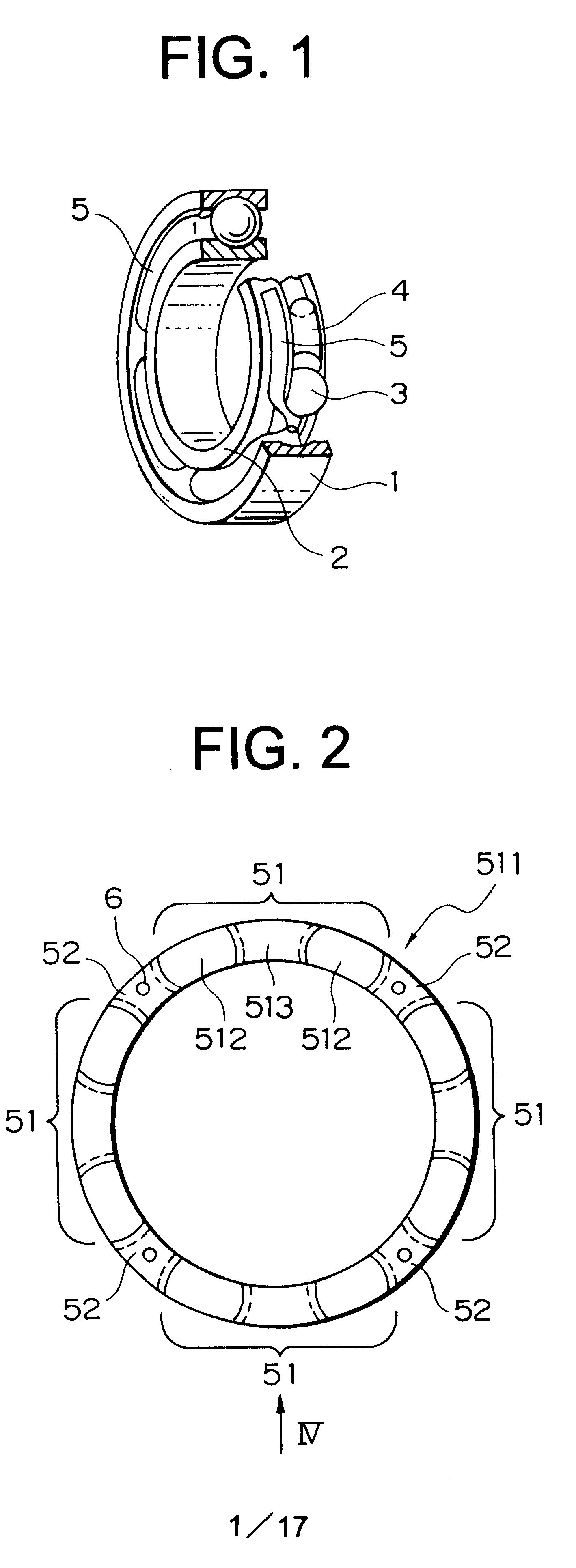 Solid lubricating rolling bearing