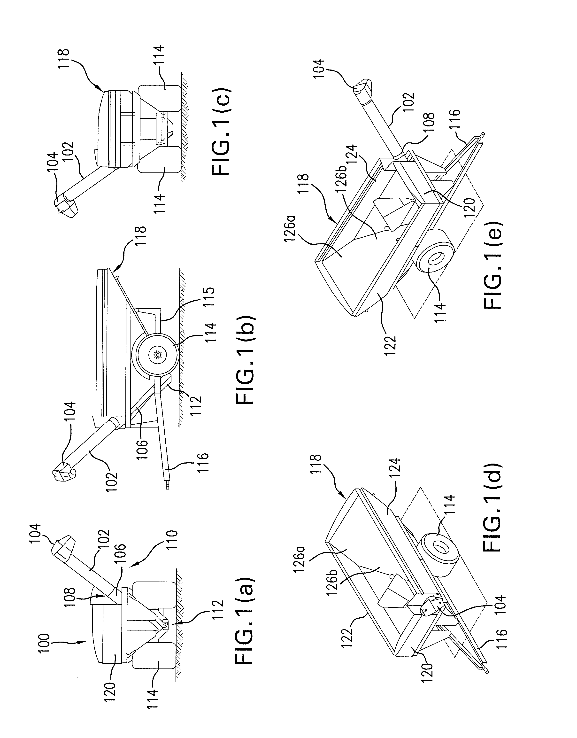 Grain cart with folding auger