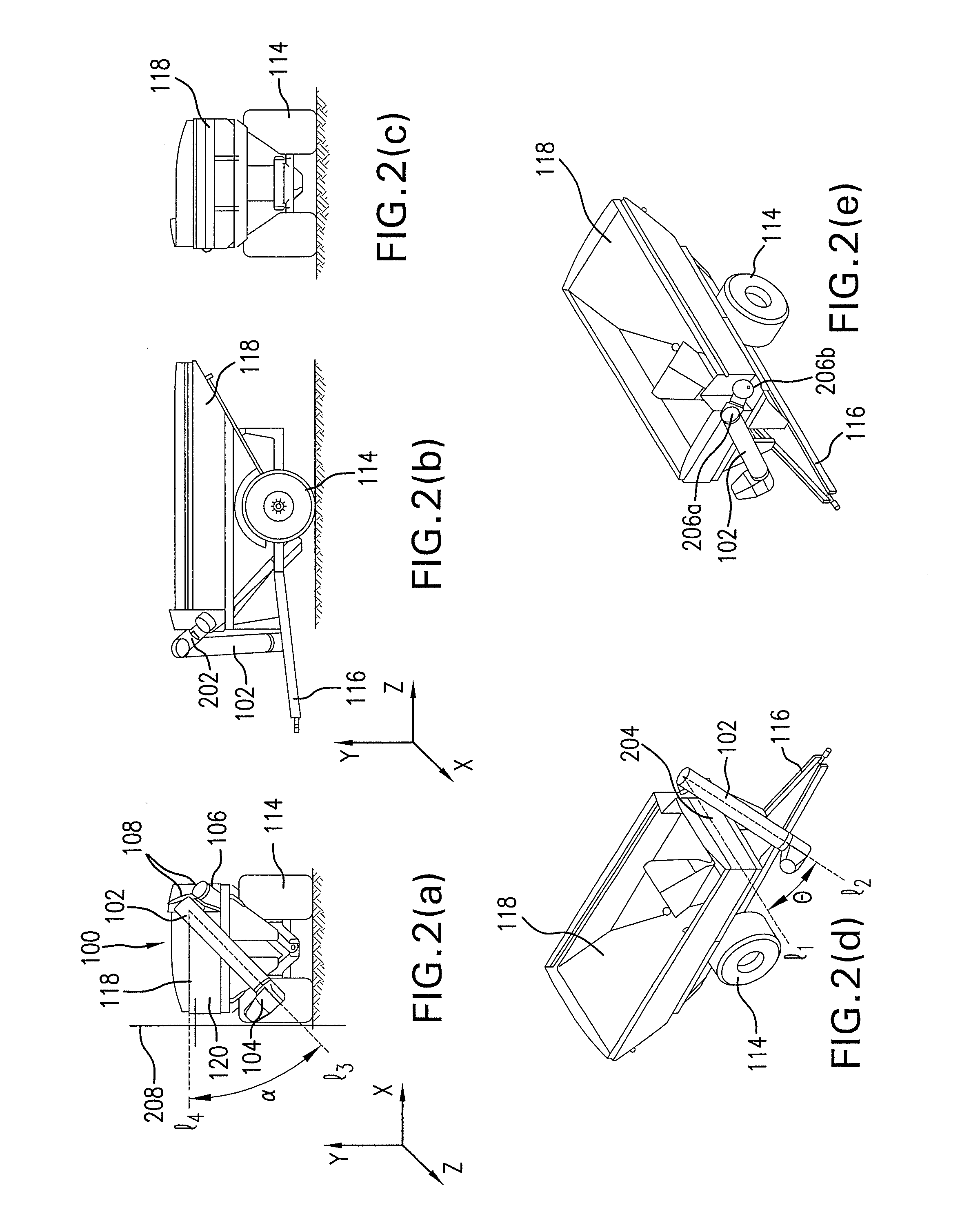 Grain cart with folding auger