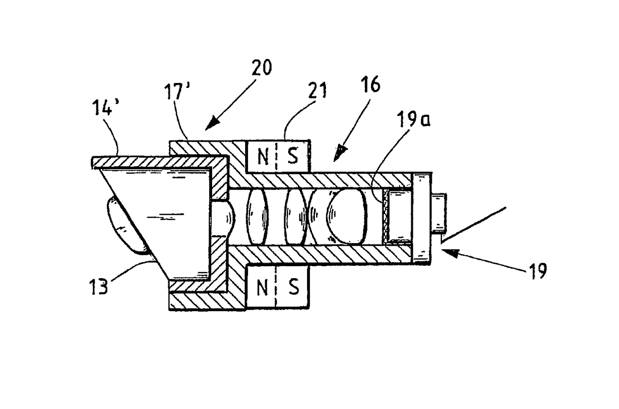 Endoscope having a sideways viewing direction