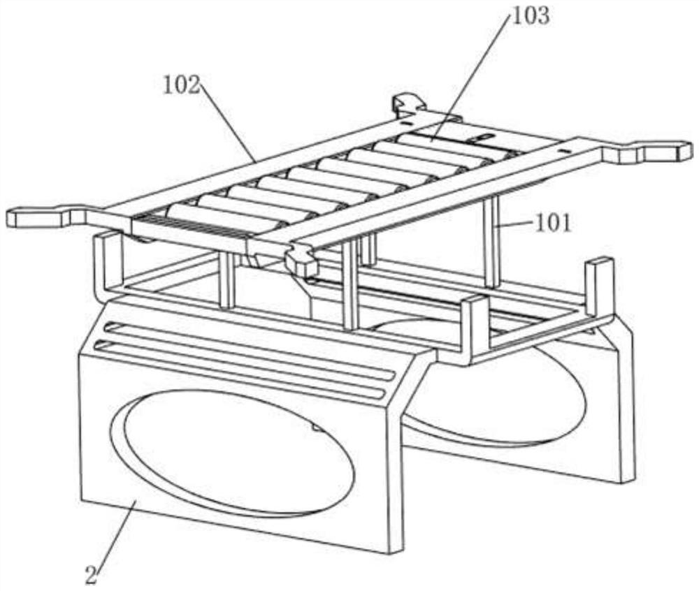 Edge deburring device for rock plate machining