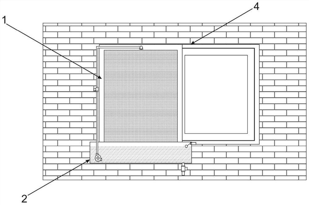 Multifunctional air purification window