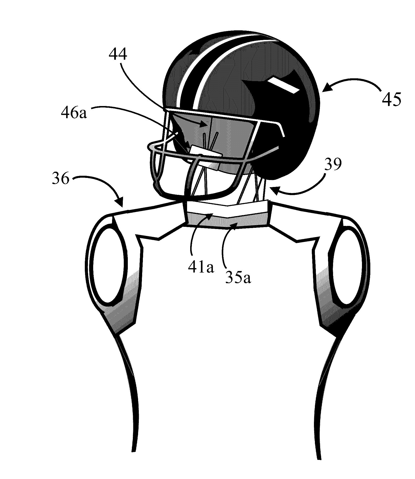 Integrated Head and Neck Tandem-Bracing Device for Protective Helmets