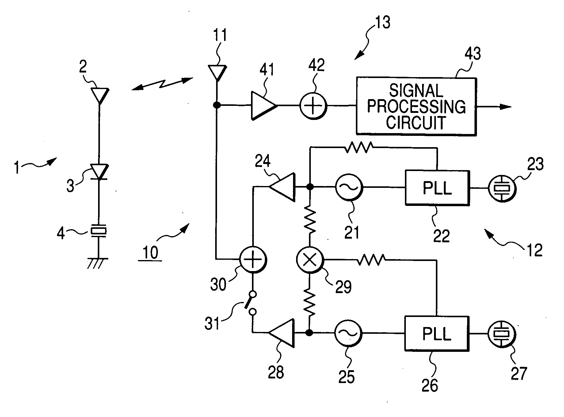 Tire information detecting apparatus without distortion