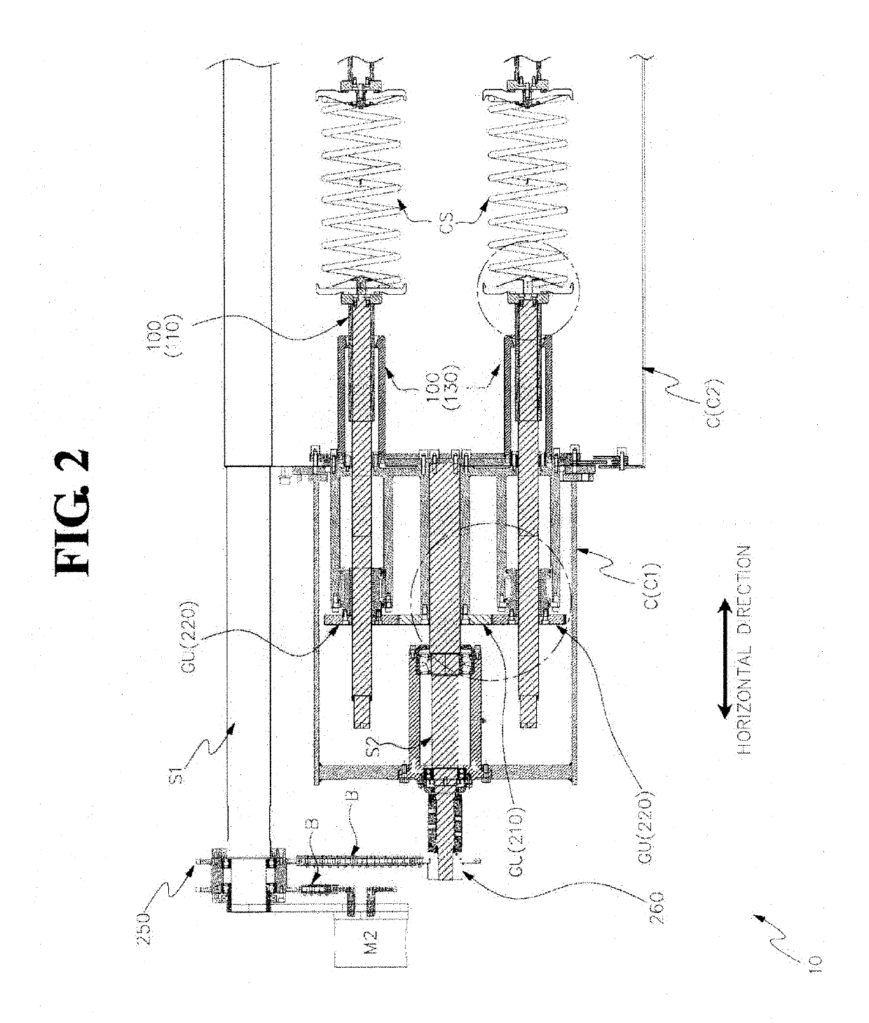 Continuous shot peening apparatus and method for coil spring