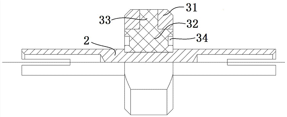 Radio-frequency connector and insulating support thereof