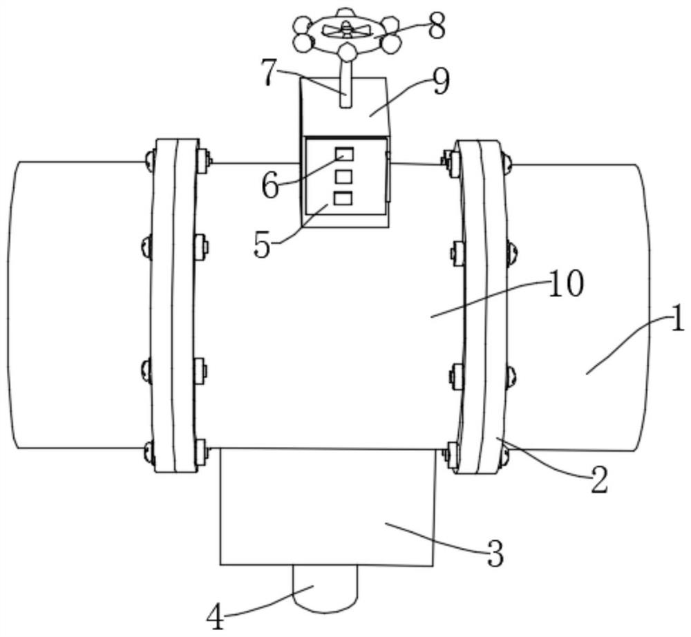 Steam pipeline butterfly valve with pressure relief function