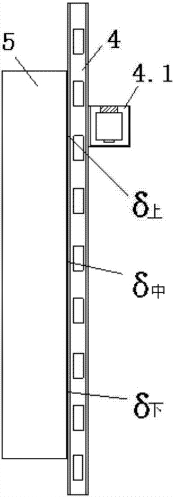 A measuring device for the absolute radius of a hydro-generator rotor and a method thereof