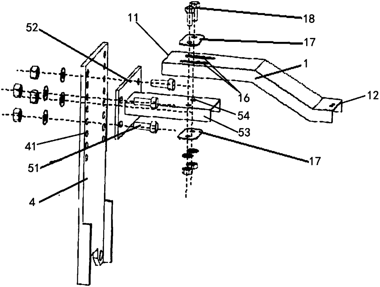 Fixing and limiting device for front wheel six-component slip ring and method and medium and heavy trucks