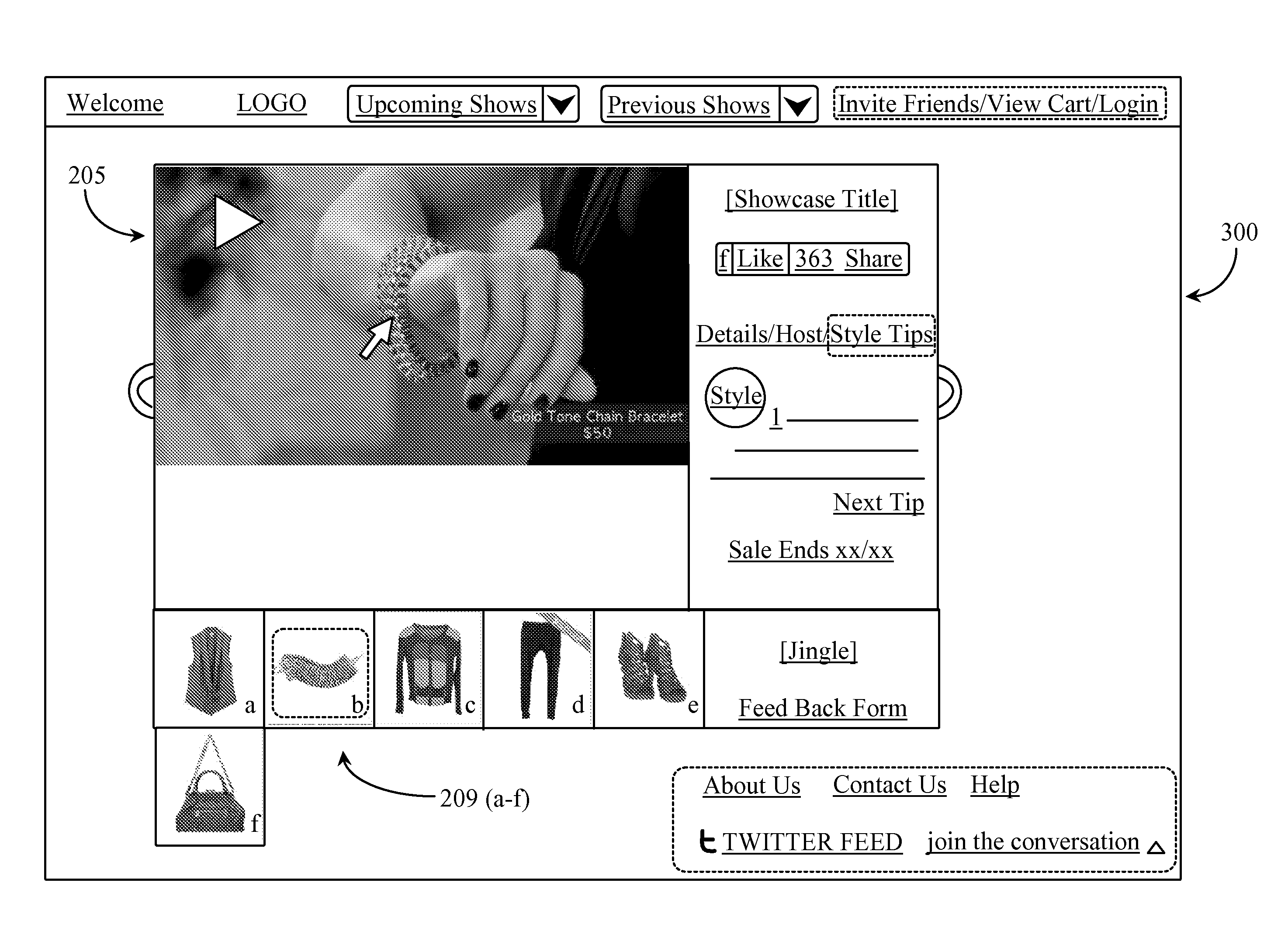 System For Selling Products Based On Product Collections Represented In Video