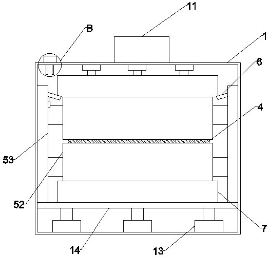 Multi-stage hot press for processing copper-clad plate