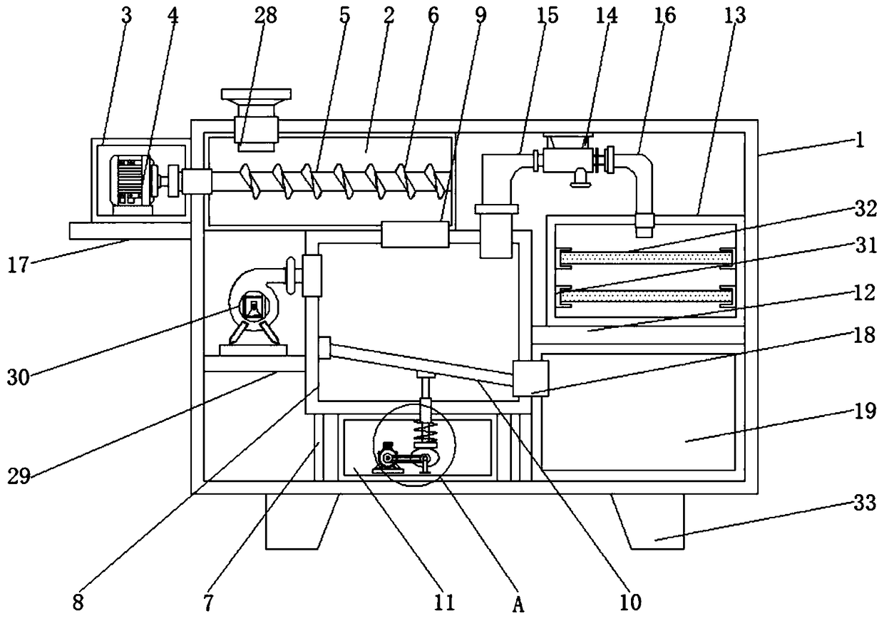 Garbage incineration disposal device used for municipal engineering