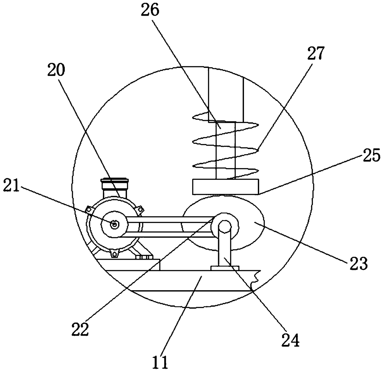 Garbage incineration disposal device used for municipal engineering