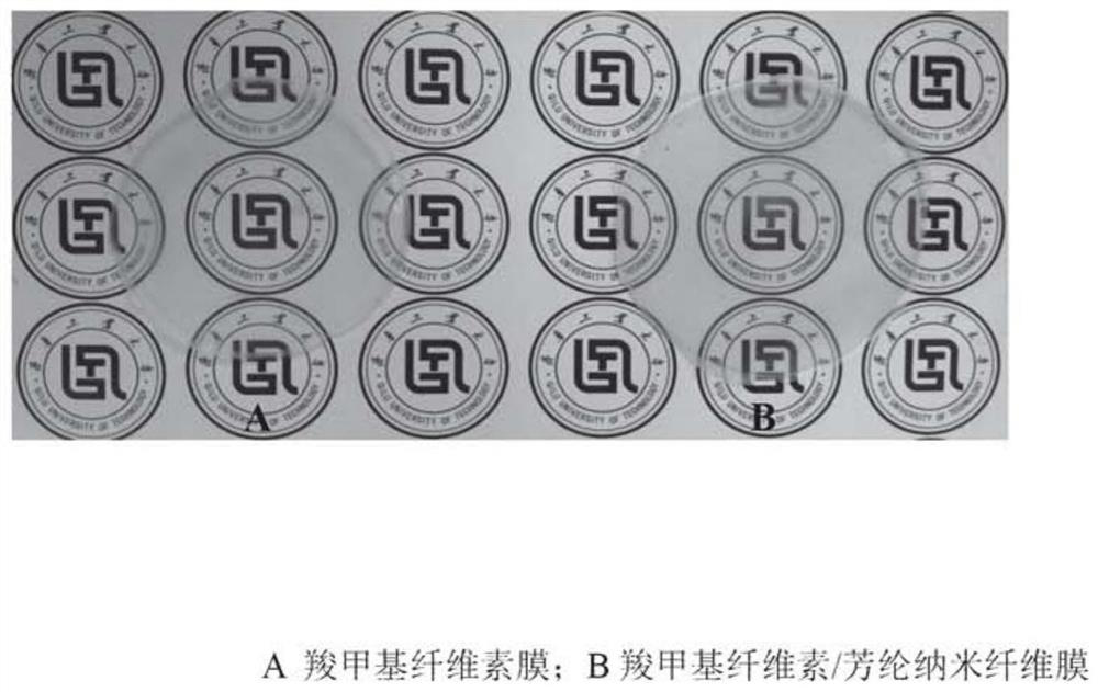 Carboxymethyl cellulose/aramid nano fiber composite membrane as well as preparation method and application thereof