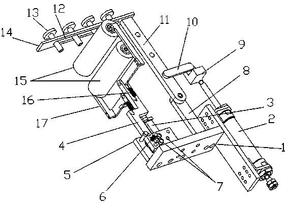 Self-adaptive pump body labeling leveling device