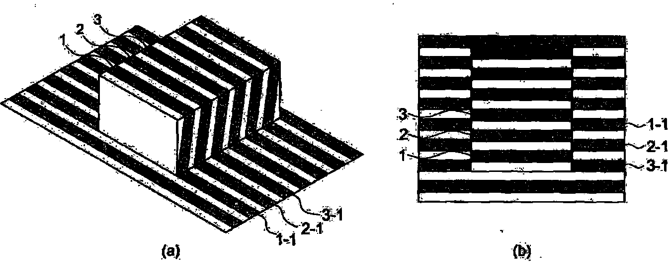 Vision testing device using multigrid pattern