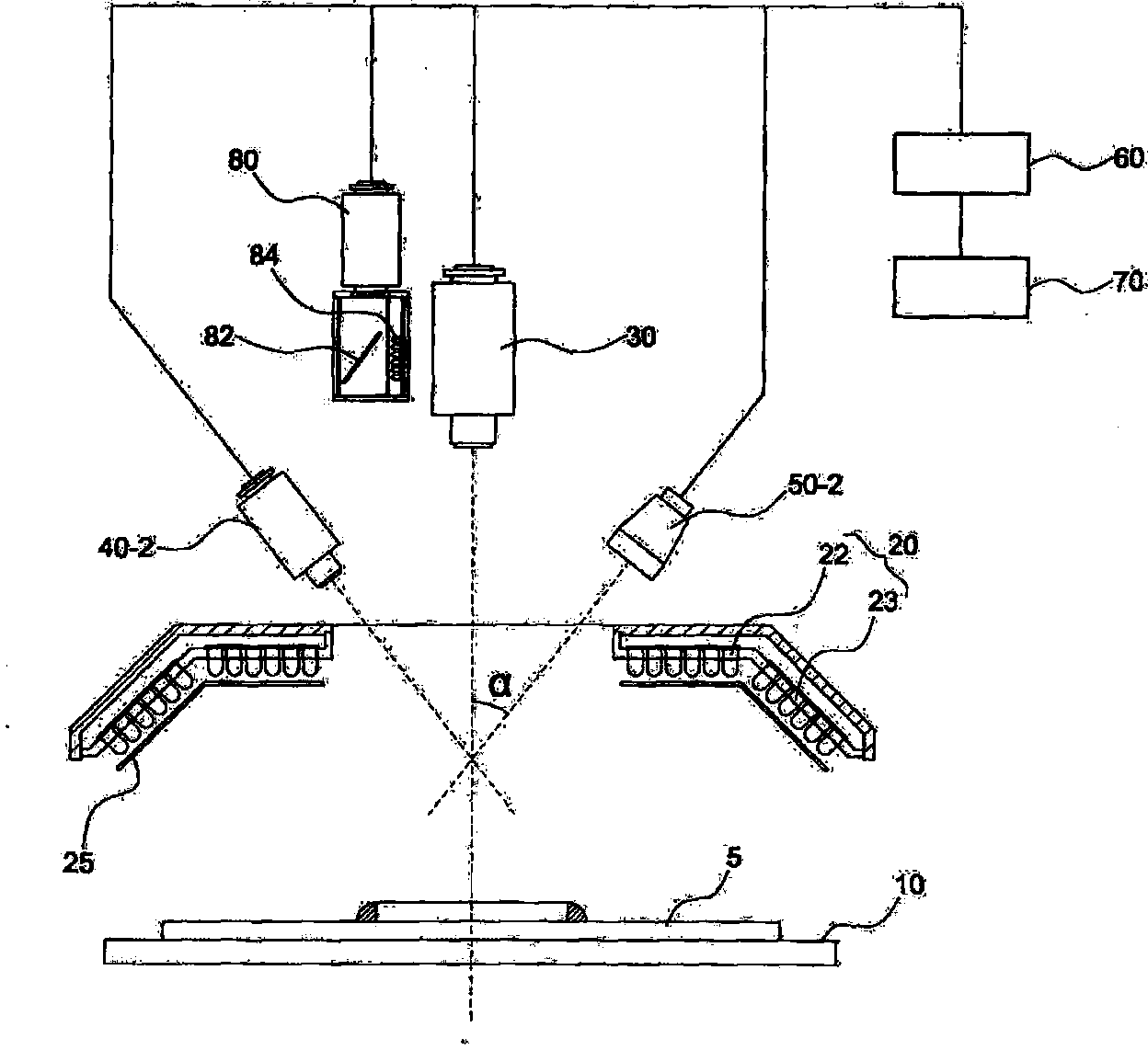 Vision testing device using multigrid pattern